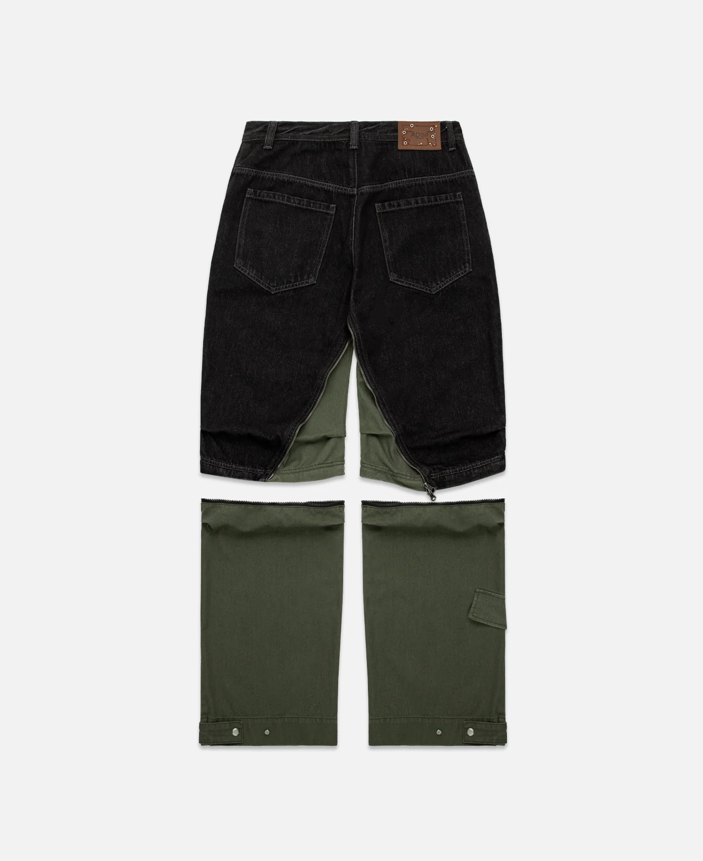 Milly Detachable Carpenter Jeans (Black) - Image 4