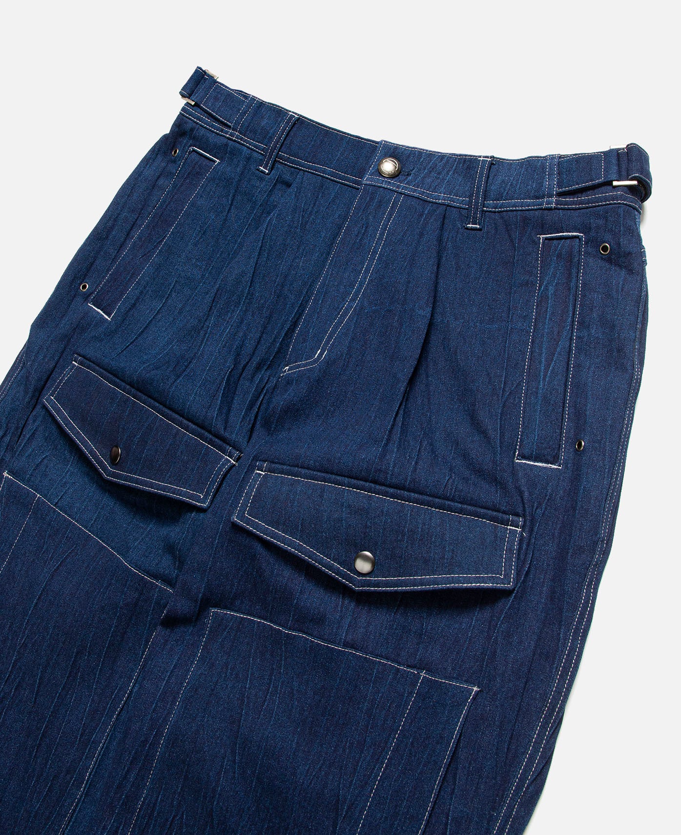 PAULEN Denim Cargo Pants (Navy) - Image 5