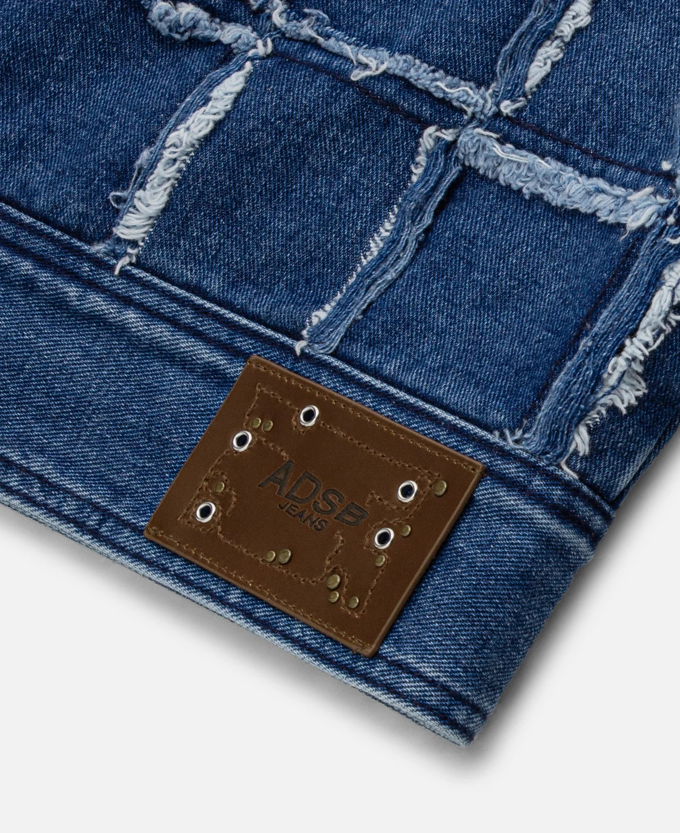 Unisex New Patchwork Denim Jacket (Blue) - Image 5