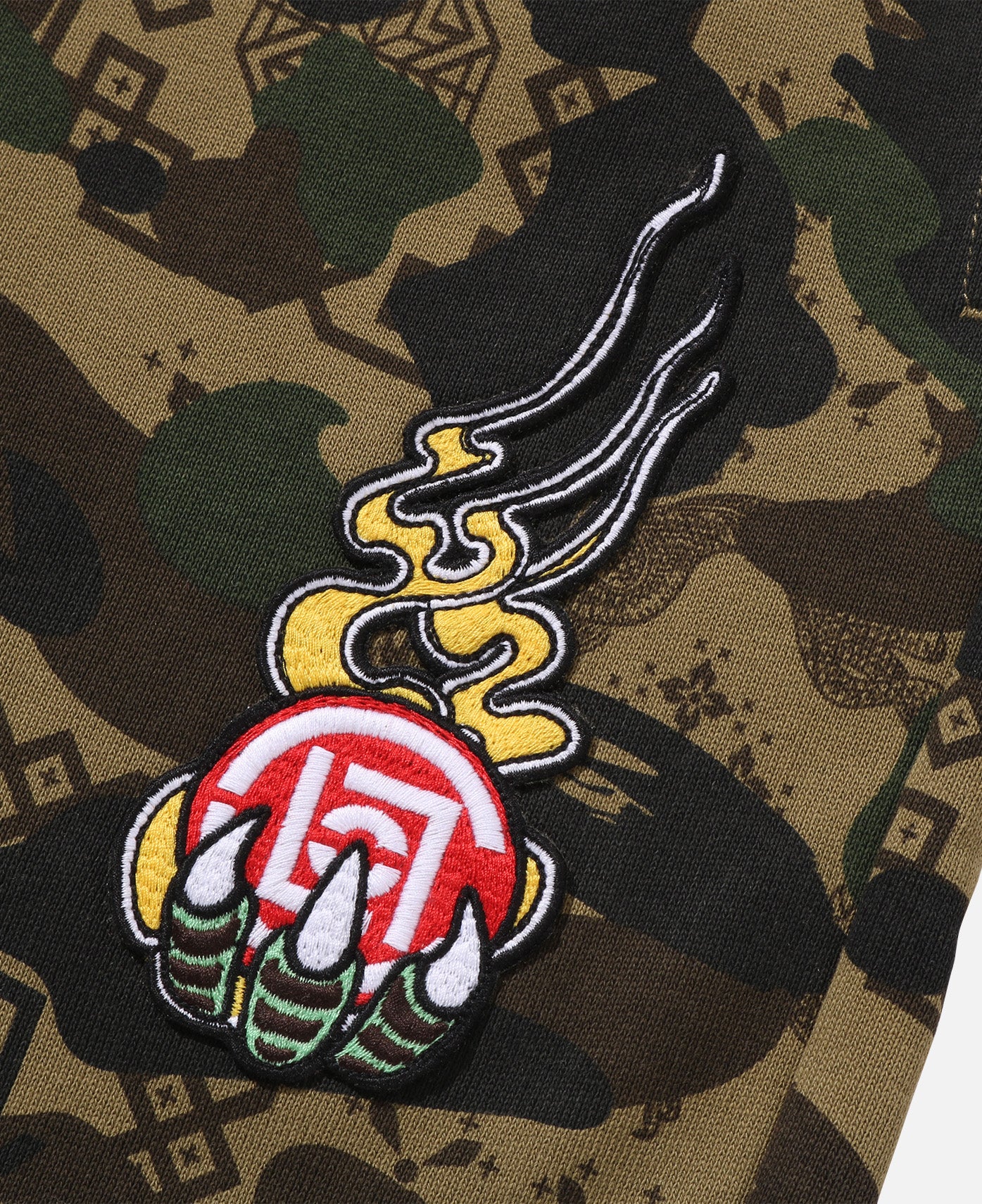 Camo Logo Sweat Pants (Olive) - Image 3