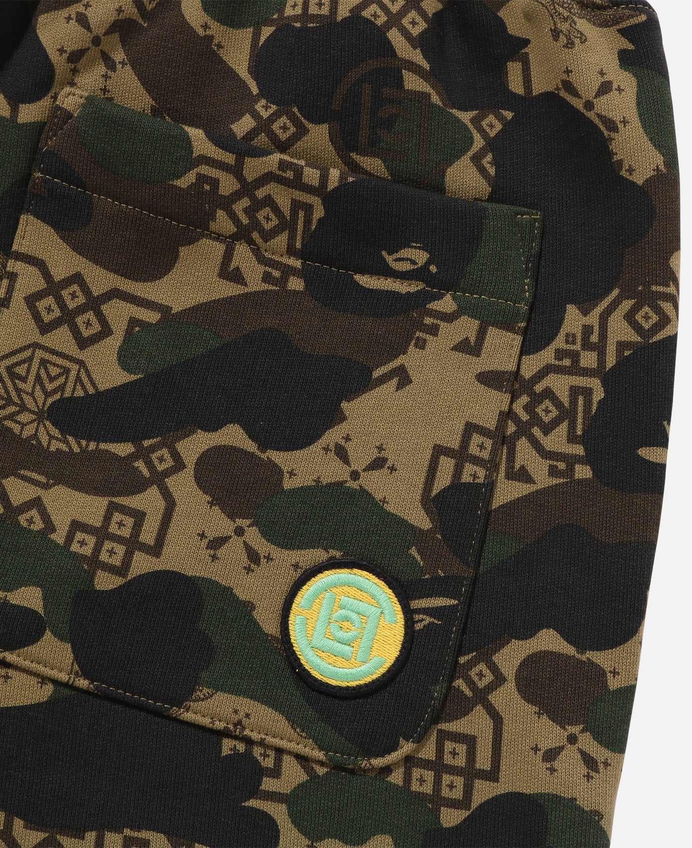 Camo Logo Sweat Pants (Olive) - Image 4