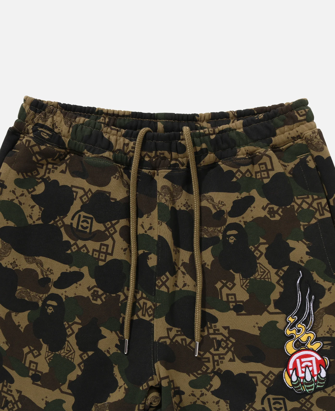 Camo Logo Sweat Pants (Olive) - Image 5