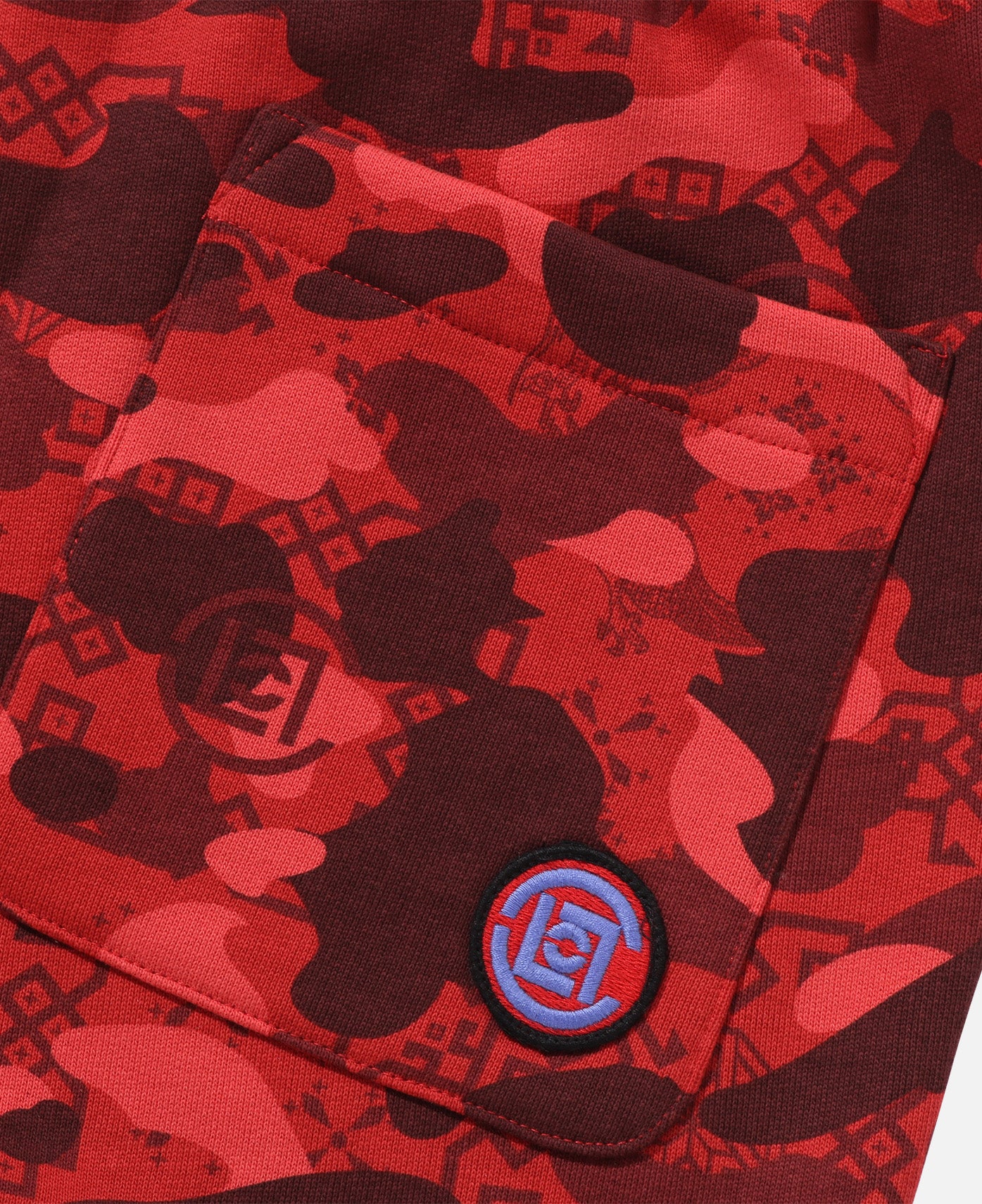 Camo Logo Sweat Pants (Red) - Image 5