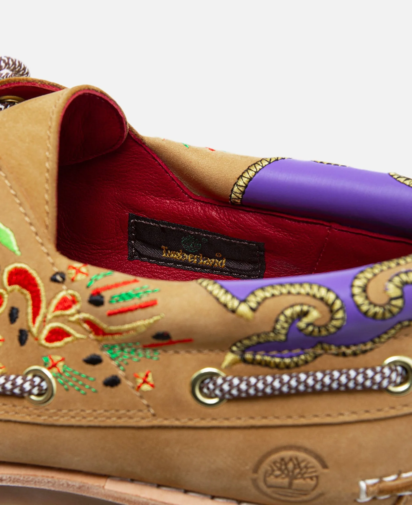 Women's Noreen 3-Eye Lug Handsewn Boat Shoes (Wheat) - Image 11