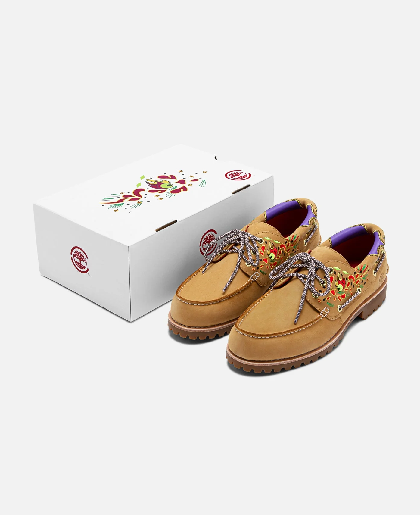 Women's Noreen 3-Eye Lug Handsewn Boat Shoes (Wheat) - Image 14