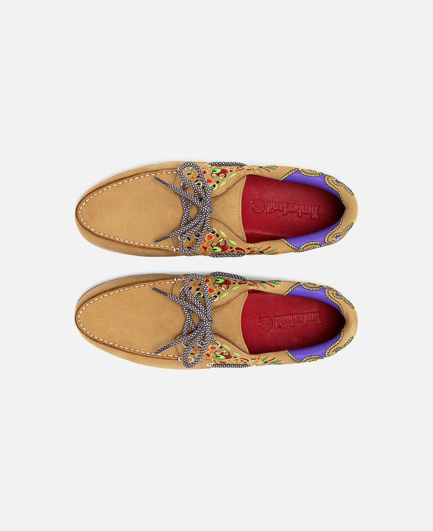 Women's Noreen 3-Eye Lug Handsewn Boat Shoes (Wheat) - Image 6