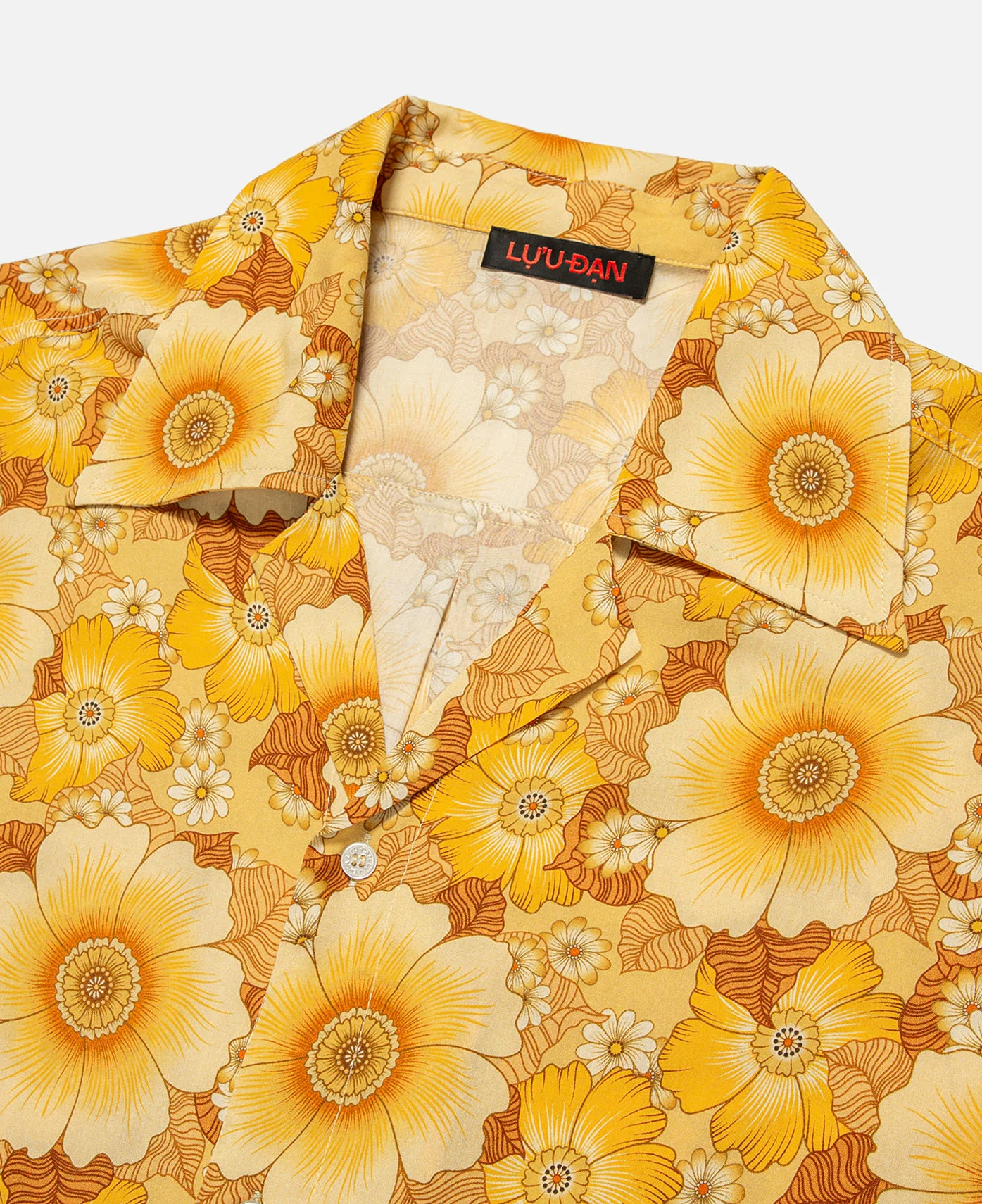Unisex Printed Boxy Shirt (Yellow) - Image 3