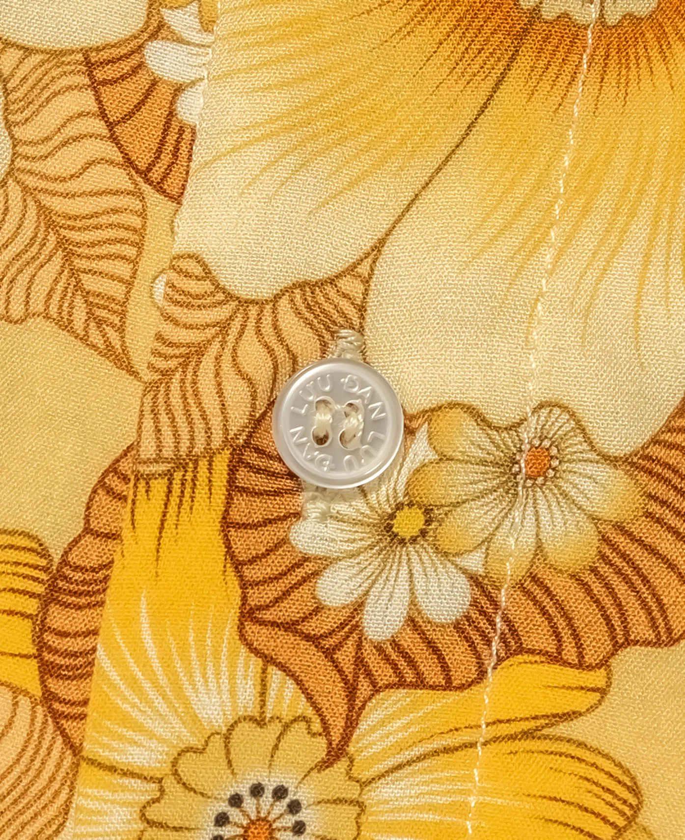 Unisex Printed Boxy Shirt (Yellow) - Image 4